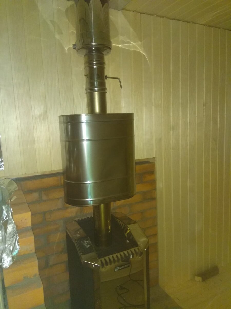 Печь в парилке.
Пришло время ставить печь, выбрали чугунную,подобрали по объёму  парилки, так же предусмотрели бак для горячей воды. Для начала хорошо протопили печь на улице, чтобы все краски обгорели и не было лишних запахов. Кирпич взяли обычный красный и вот что получилось;)
(Тут фото)