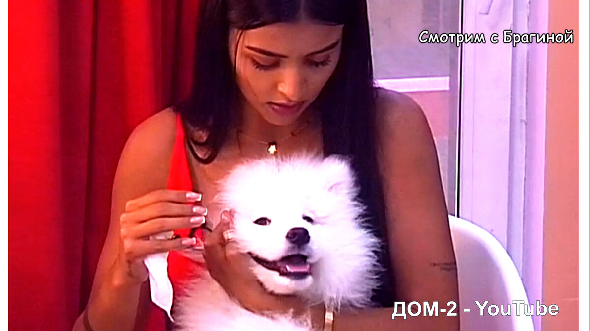 Кристина Бухынбалтэ бьёт собаку по носу, инстаграм