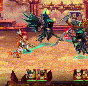 Астрид атакует.