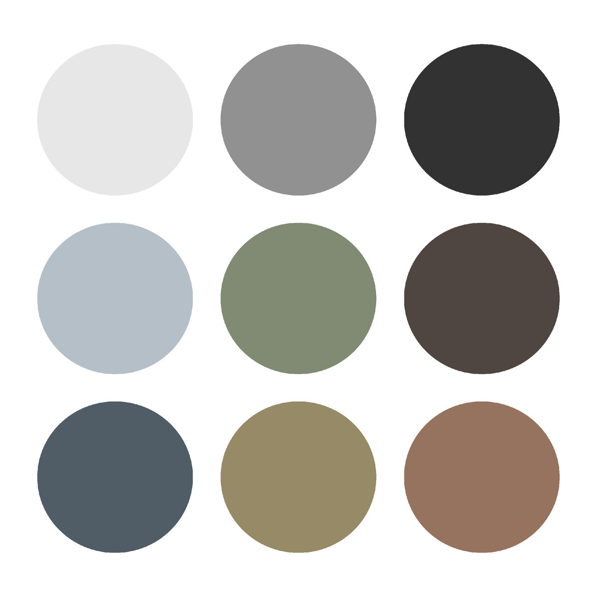 Природные цвета в приглушенных тонах (все сочетаются 