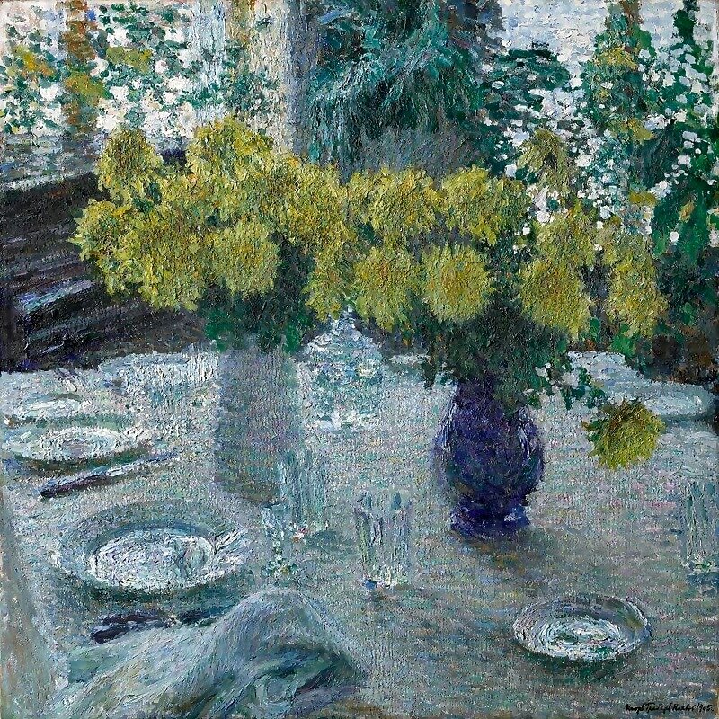 Грабарь И.Э., «Хризантемы», 1905, масло, холст, 98.5 х 98.4 см,ГТГ, Москва 