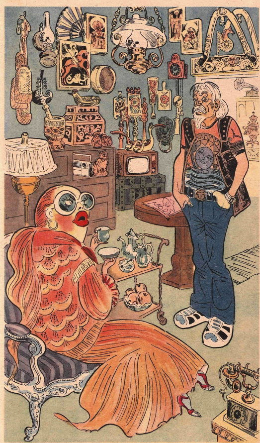 Художник М.Битный журнал "Крокодил" №29 1984