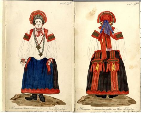 Как выглядела понёва у великоросских крестьянок