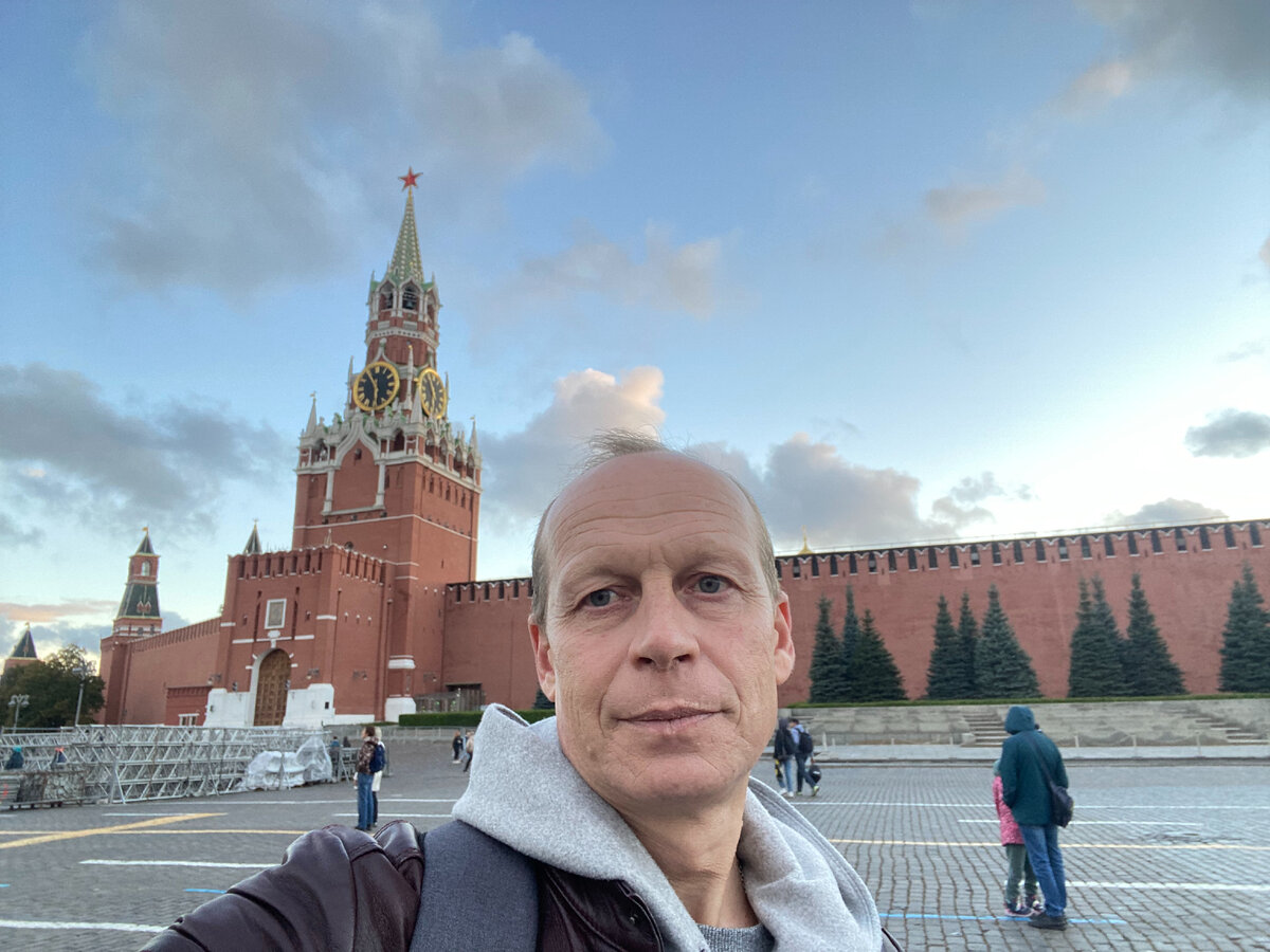 Фото автора. Павел Бочкарев на Красной площади.
