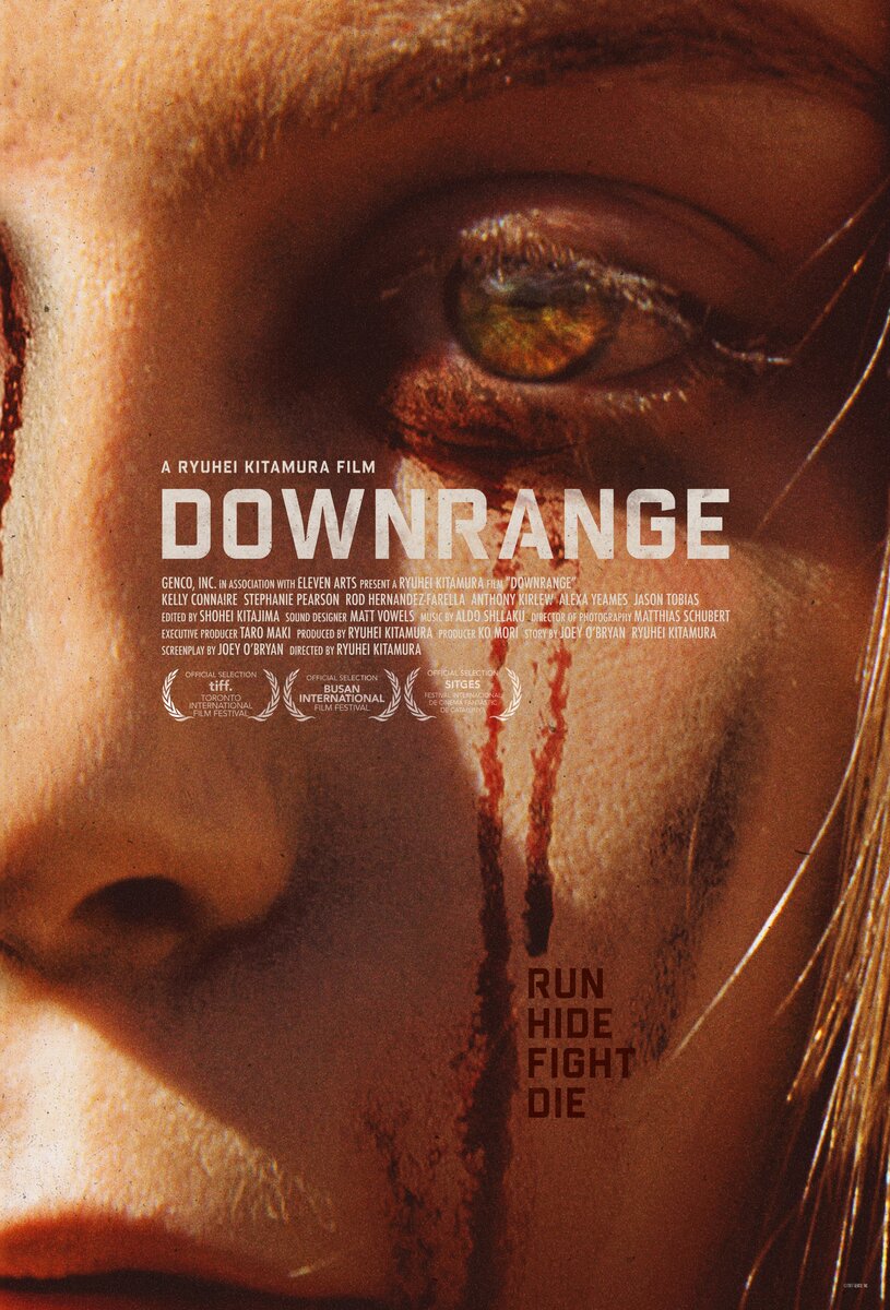 Оригинальный постер фильма «СТРЕЛЬБА ПО МИШЕНЯМ» ("Downrange") 2017 - Splendid Film / Genco