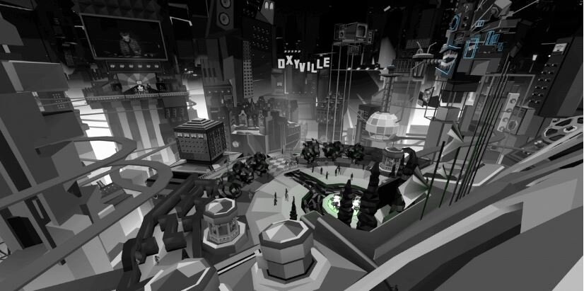 Город будущего Оксивиль - огромный аудиовизуальный перфоманс