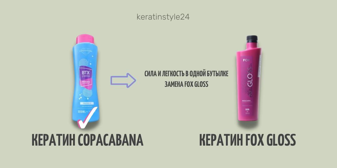 Чем можно заменить Fox Gloss? - Кератином Copacabana