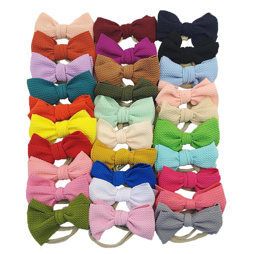 Повязка на голову бант из нейлона