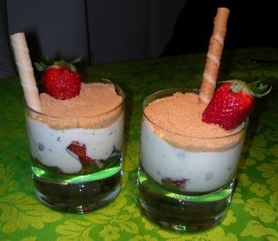 Десерт "Йогурт с фруктами"