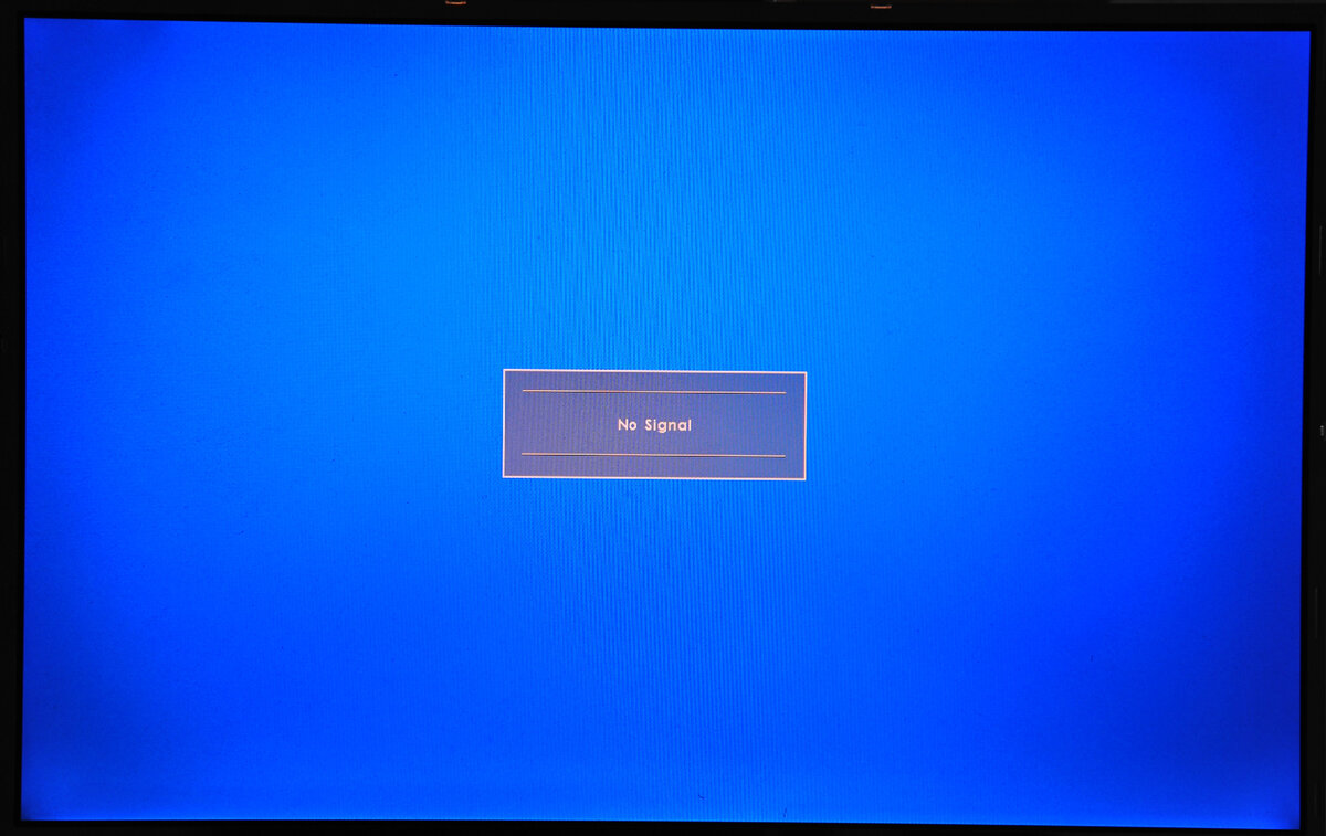 Нет изображения на мониторе но сигнал есть