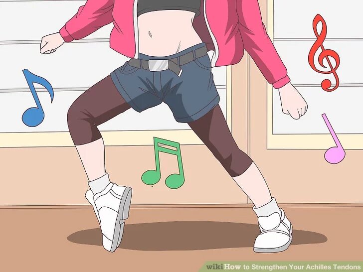 1. Разогрейтесь в течение 5 минут перед растяжкой, чтобы предотвратить травму. когда вы активны, ваши ахилловы сухожилия, как правило, становятся более тугими и, следовательно, более хрупкими. Вот почему важно разогреть свое тело перед тем, как делать растяжку или какие-либо укрепляющие упражнения. Сделайте несколько минут кардиотренировки, прежде чем потянуться, чтобы защитить свое тело. Например, вы можете выбрать 1 из следующих упражнений:
Ходить
Цикл
Бегать трусцой
Танцы
Марш на место
