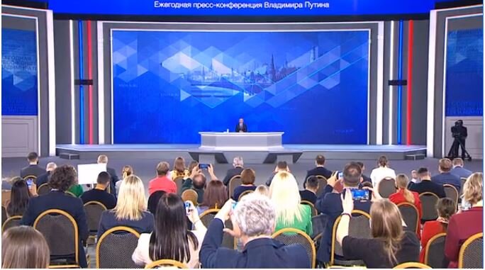 23 декабря путин затронул многие темы. в том числе и эту. Фото с видео пресс-конференции с сайта Kremlin.ru.
