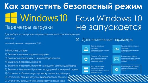 Безопасный режим Windows 10. Как запустить безопасный режим