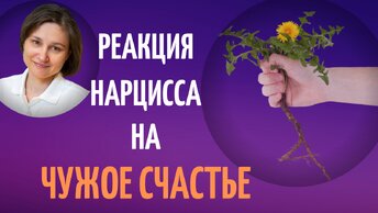 Реакция нарцисса на ваше счастье.