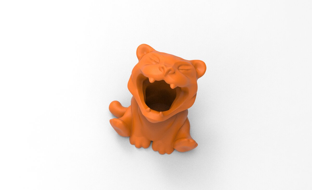 Стоимость 30руб. Купить 3D модель можно на https://xyza.ru/product/tiger-pen-holder/
