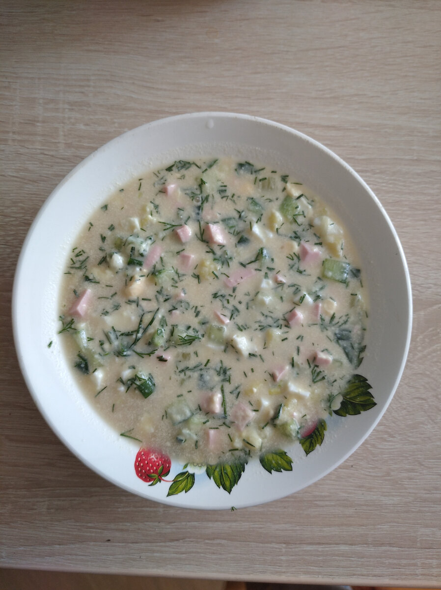 На обед была окрошка