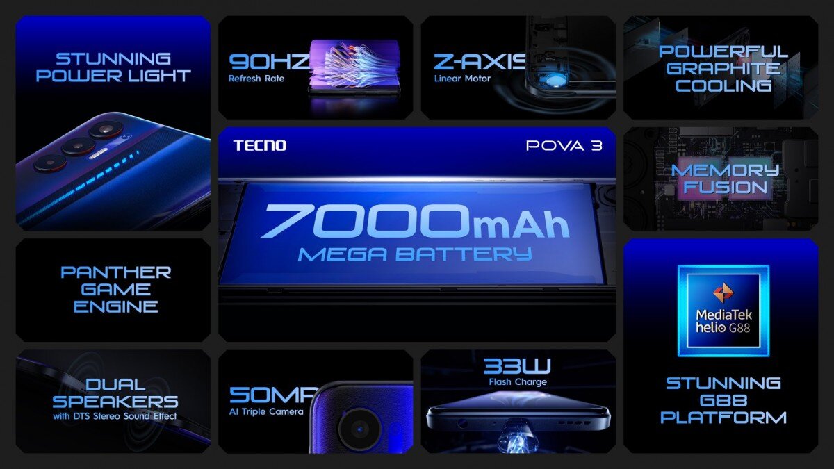 TECNO POVA 3 Смартфон зверь автономности! Аккумулятор 7000mAh. |  Techno-World-News | Дзен