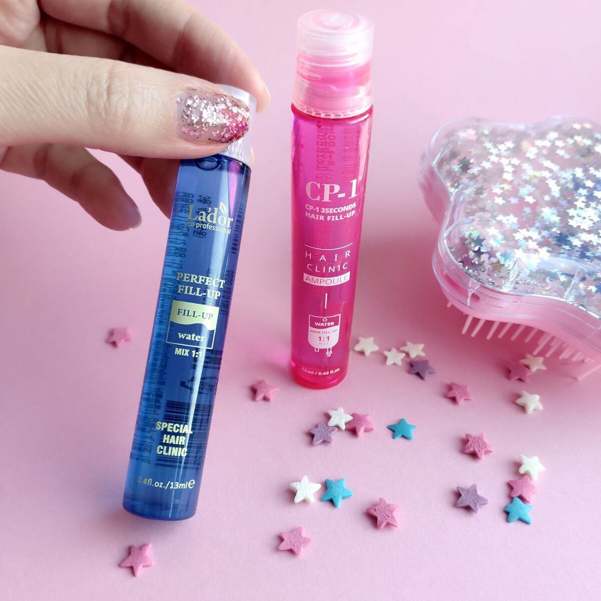 1- La’dor Perfect Hair Filler; 2 - CP-1 3 Seconds Hair