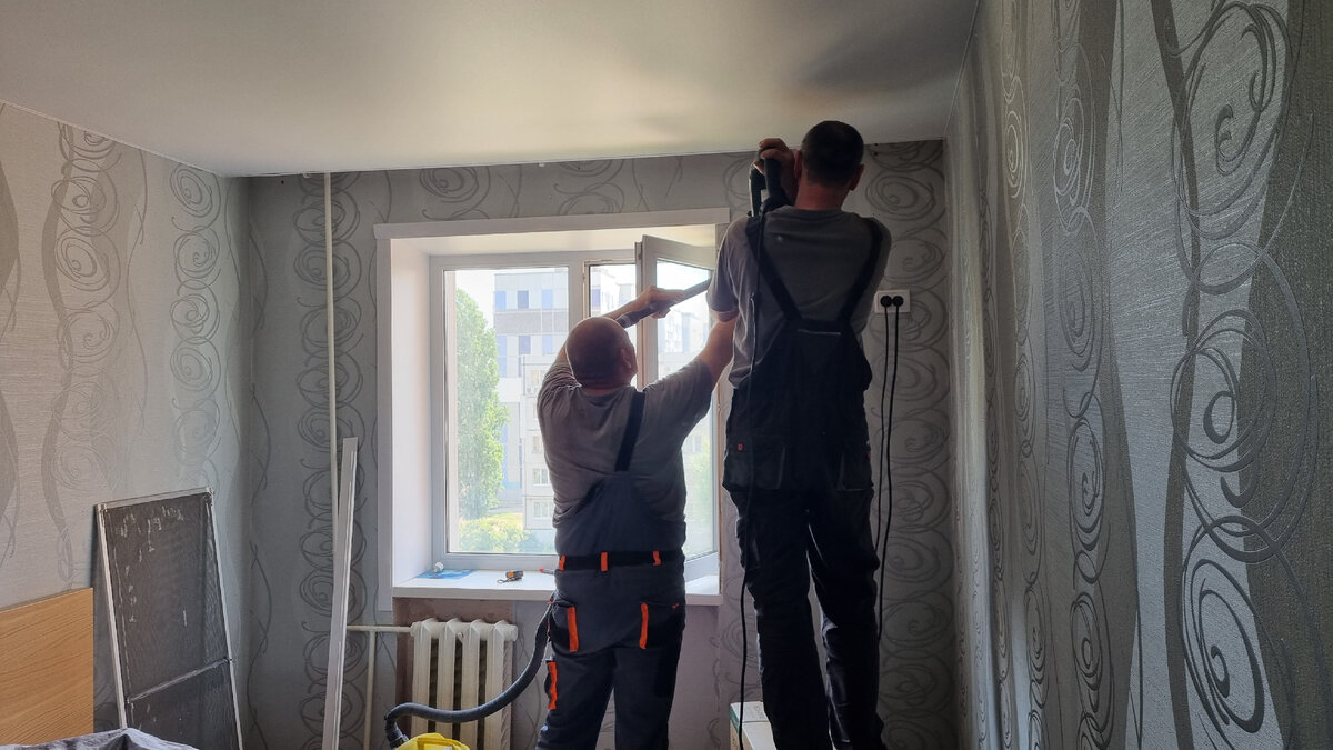 Собственно сам момент монтажа