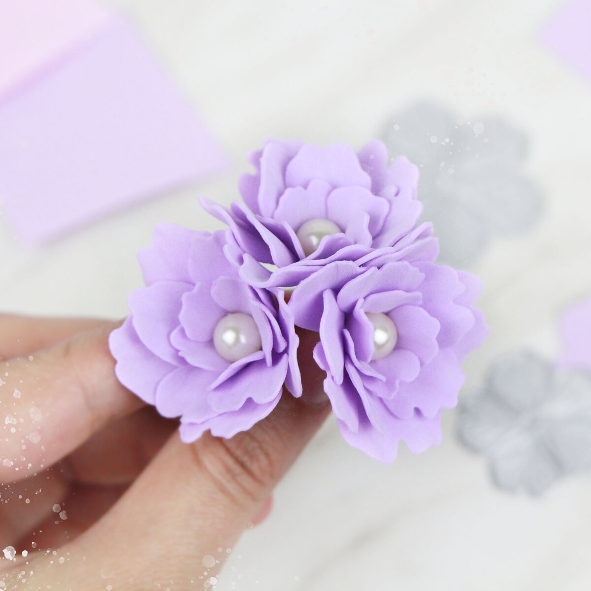 Мелкие цветочки из фоамирана DIY МК / Foamiran Flower Making / Реалистичные цветы из фоамирана