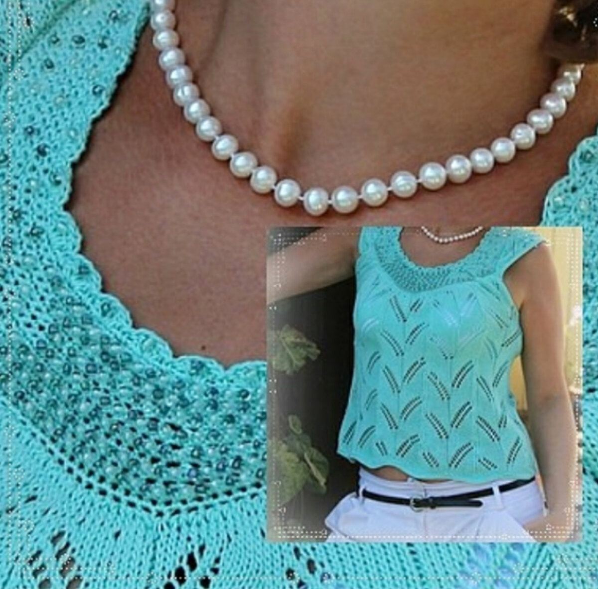 Ажурный топ.