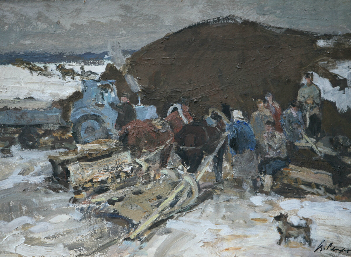 В. И. Рейхет. Этюд. Частная коллекция 