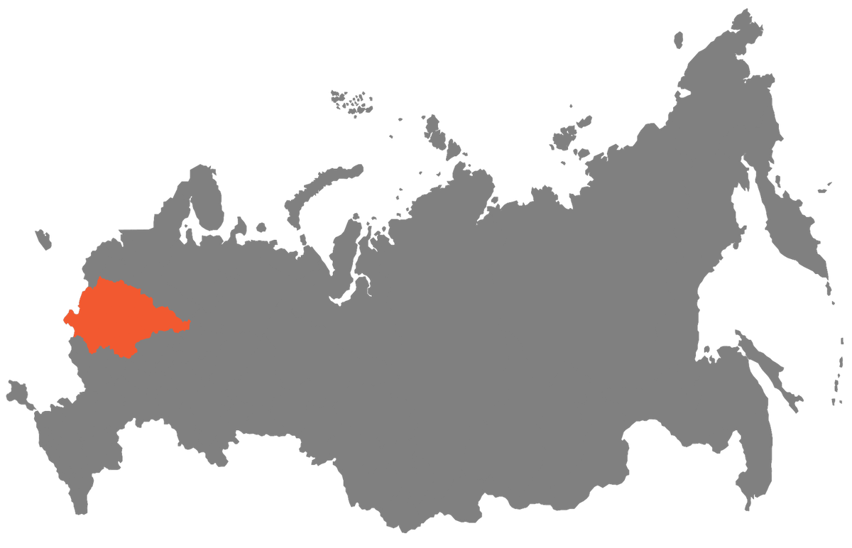 Центральный район на карте России