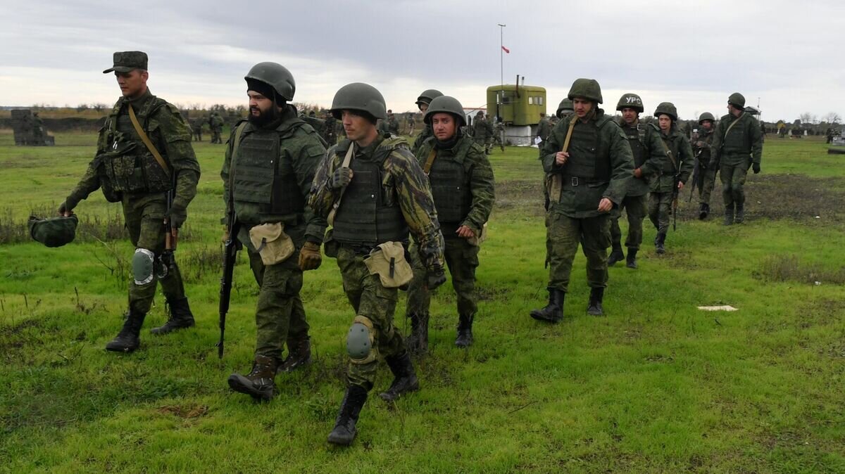    Подготовка призванных в рамках частичной мобилизации в РФ на полигоне в ДНР© РИА Новости