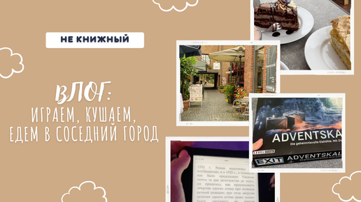 🚞ВЛОГ! Не книжный: смотрим фильм, играем в настолку и гуляем по городу Букстехуде🚞