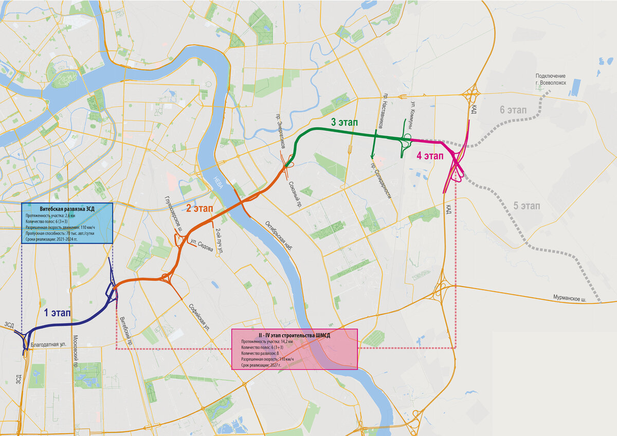 Проект всд в спб на карте