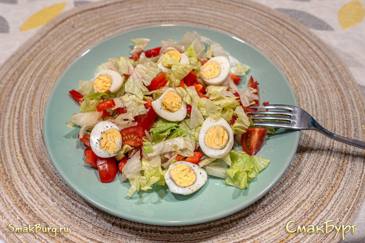 Простой и вкусный ПП-салат на все случаи жизни | СмакБург | Дзен