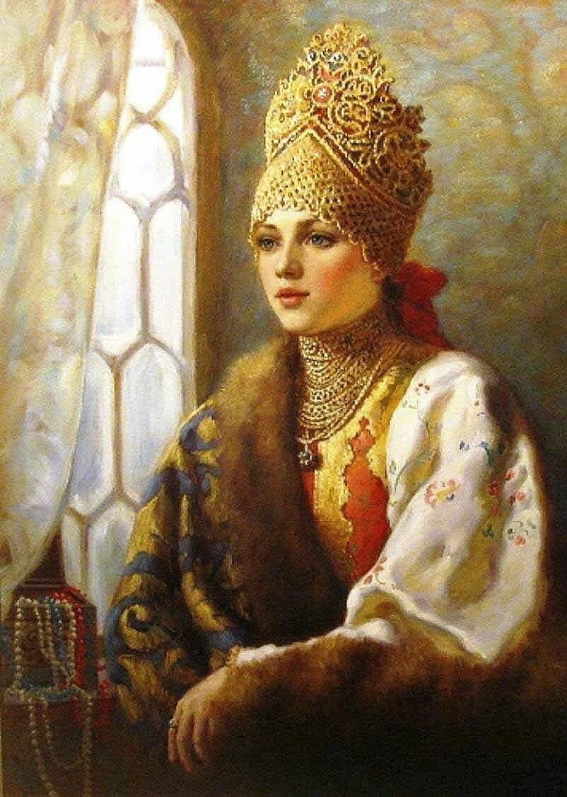 Владислав Нагорнов. Русская царевна. Изображение из открытых источников.