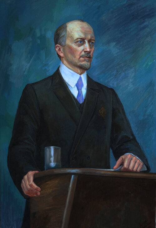 Иван Ильин холст, масло 2010 год  художник Филипп Москвитин