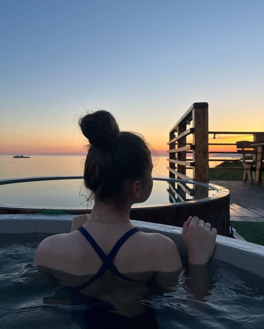 Баня с видом на море в Геленджике