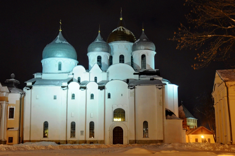 Софийский собор в Киеве зимой