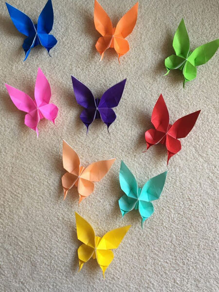 Объемные бабочки из бумаги: мастер-класс и идеи для вдохновения