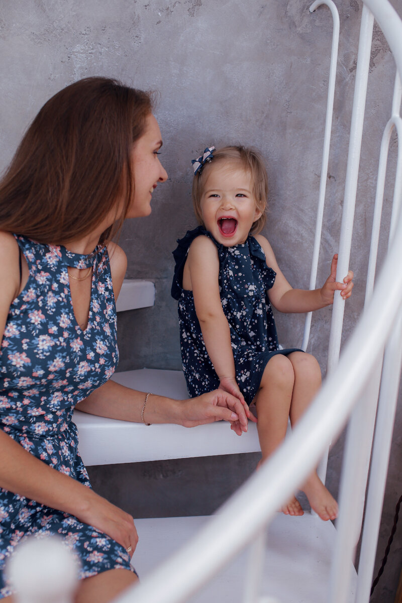 Ксения и Евочка, мама и дочка