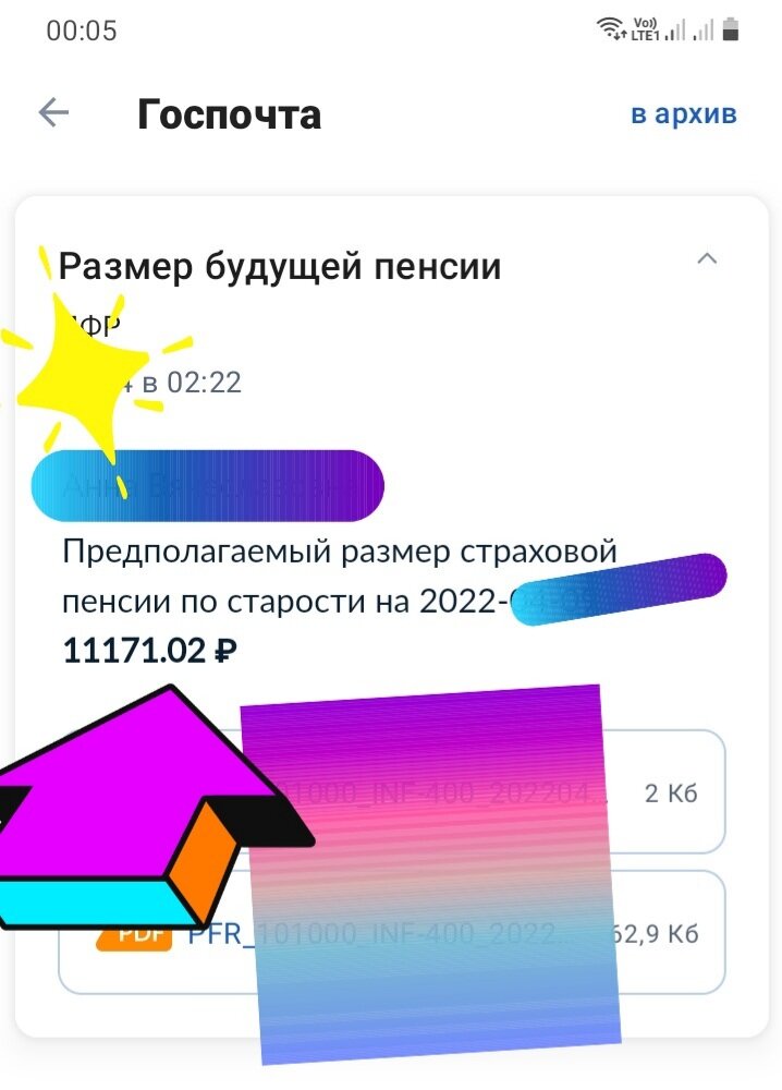 ПФР рассчитал будущую пенсию и подарил расчёт на день рождения. Из личного кабинета автора