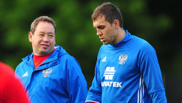 Леонид Слуцкий и Артём Дзюба / Фото: © Getty Images 