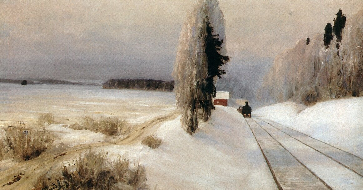 Железная дорога близ станции Тарусская. 1903 год. 