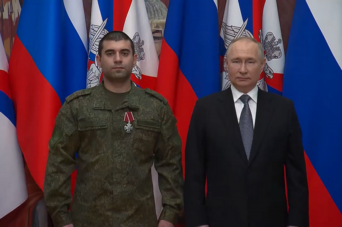    Ставрополец получил от Путина орден Мужества за участие в спецоперации