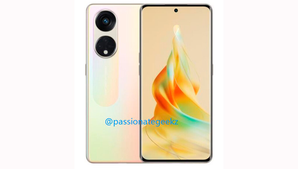 Внешний вид смартфона Reno 8T 5G (источник: @passionategeekz)