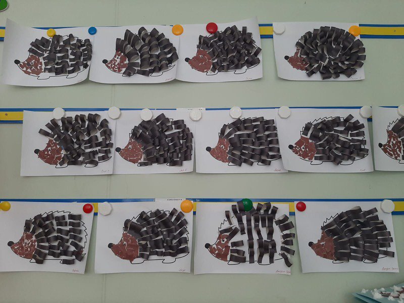 день ежа 2 февраля. аппликация ежик в средней группе. нетрадиционное рисование в средней группе. поделка веселый ежик. аппликация ежик в подготовительной группе.