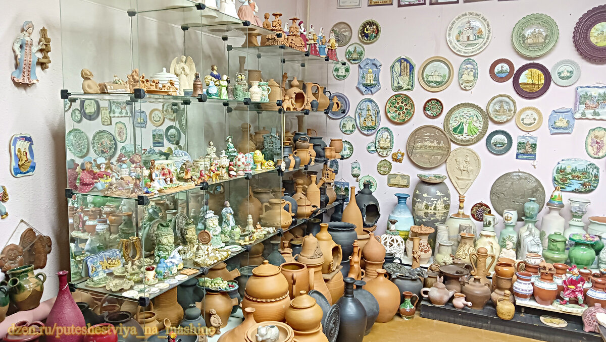 Керамические изделия на любой вкус. Экспонаты музея предприятия "Керамика из Лихославля"