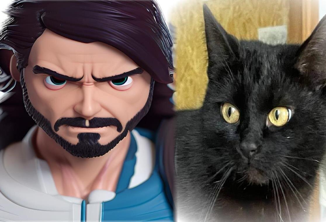 именно так выглядел бы Баюн, если бы кто-нибудь успел его сфоткать, там, на том заседании 