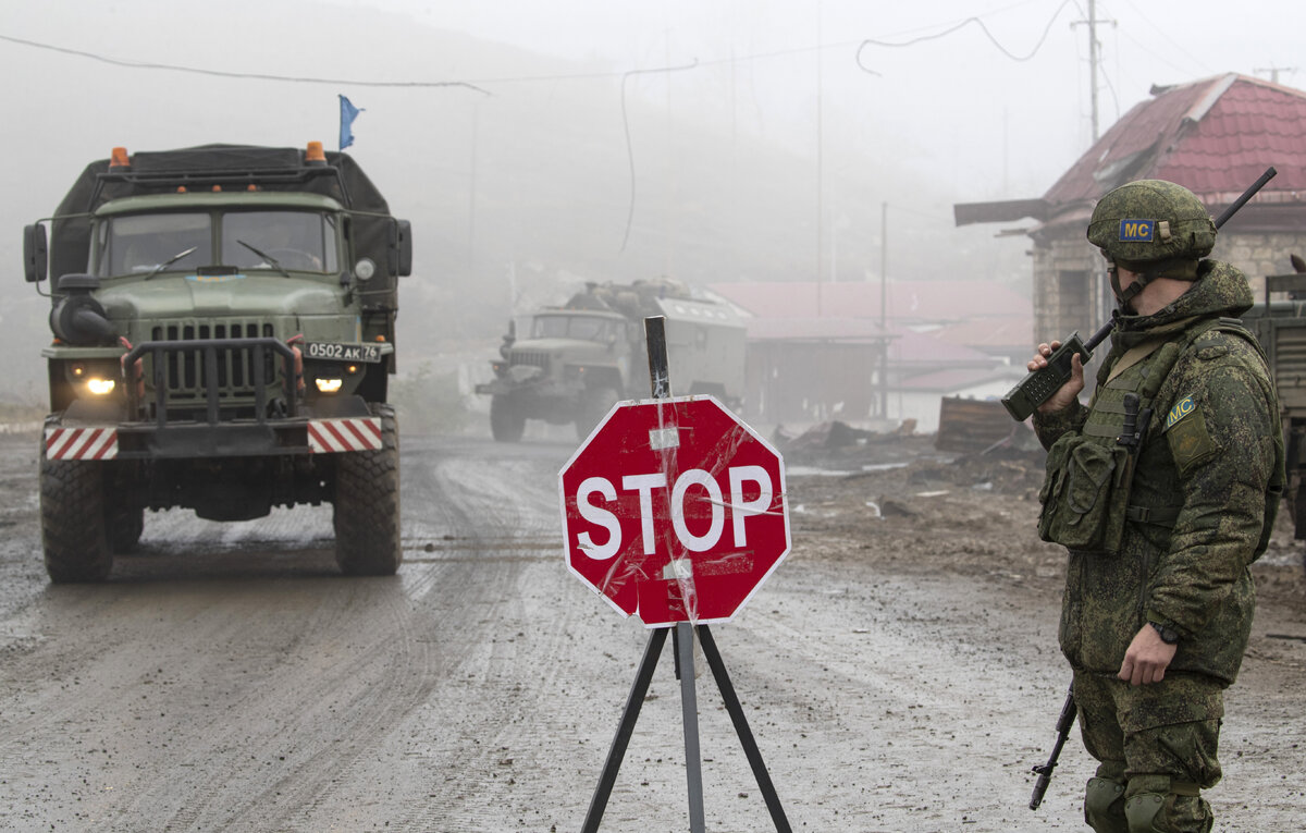    Пост российских миротворцев в Шушинском районе  Станислав Красильников/ТАСС