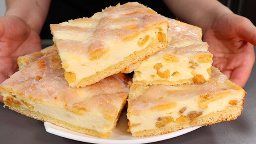 Как приготовить Ложный сырник пирог сметанный самый нежный и воздушный просто рецепт пошаговый