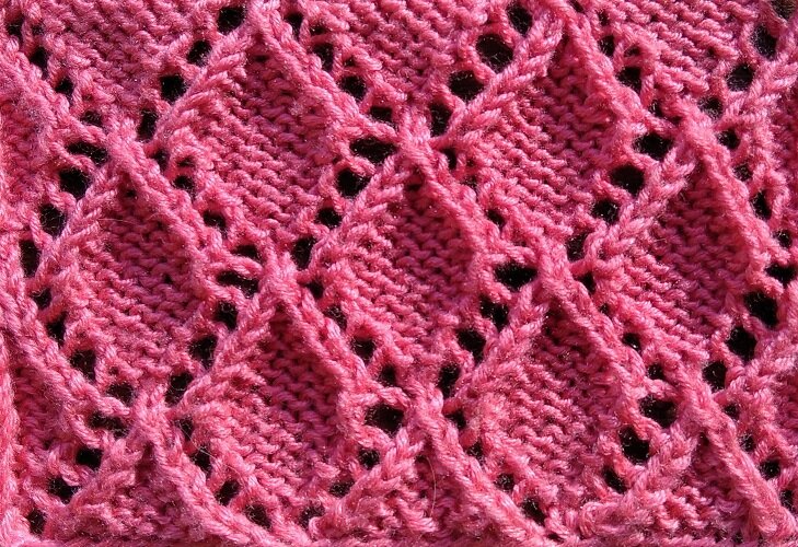 Лицевая сторона узора Ромбики