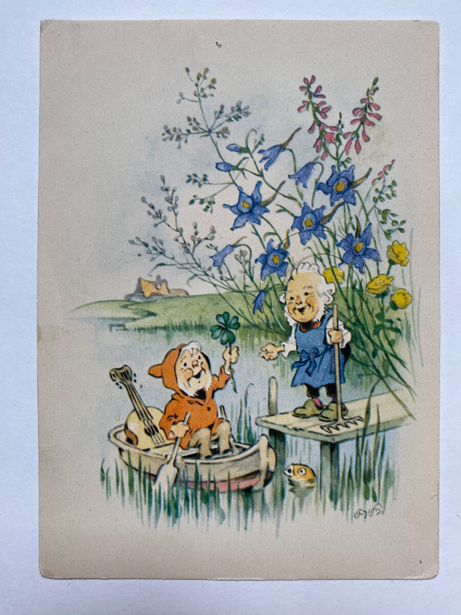 Открытки с иллюстрациями Фрица Баумгартена