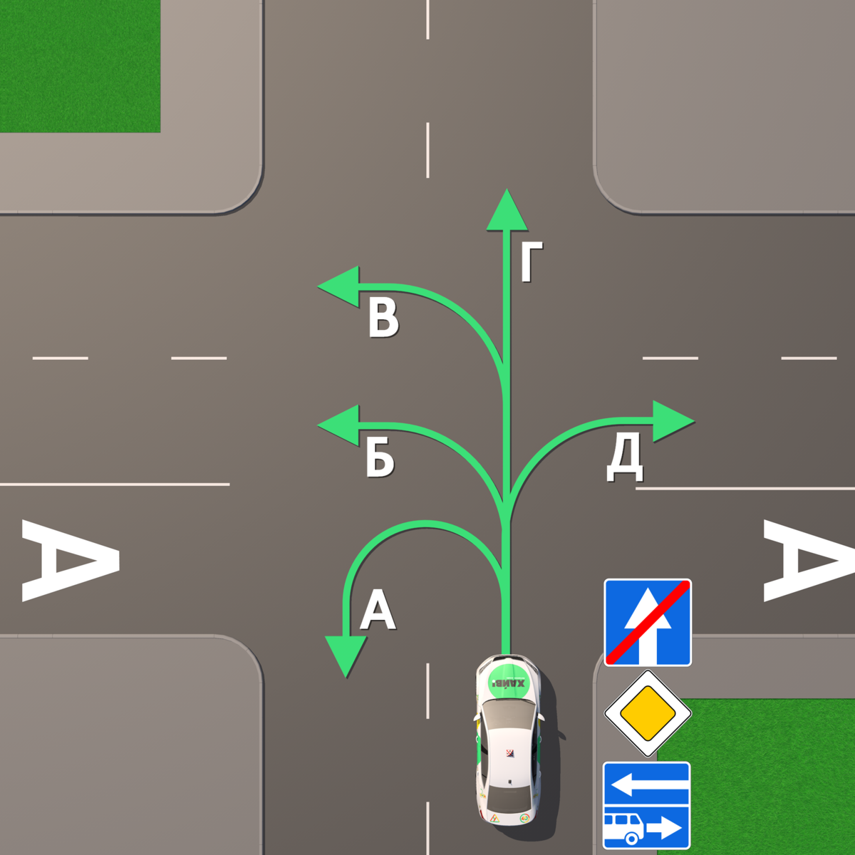 Не каждый водитель сможет проехать этот перекресток без нарушения ПДД |  Автошкола ХАЙВ! | Дзен